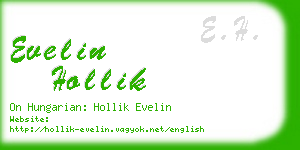 evelin hollik business card